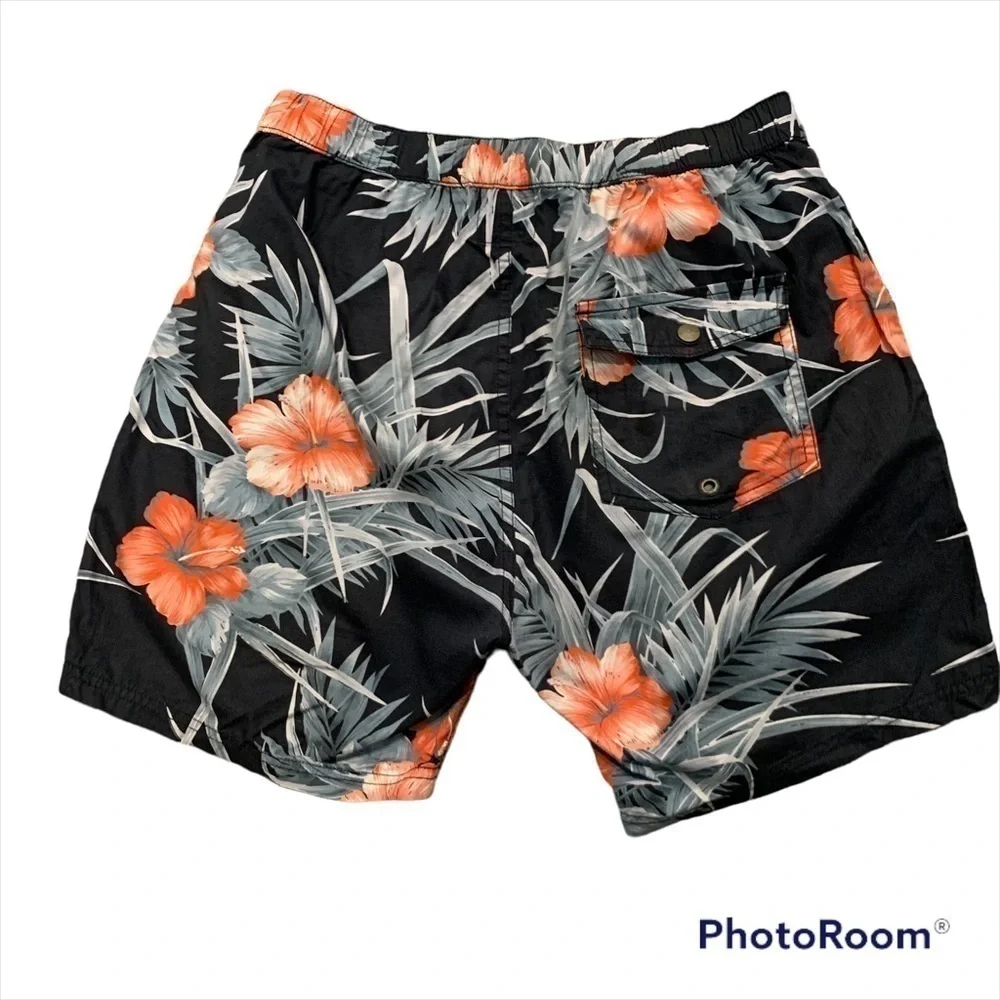 Barney Cools Floral Swim Trunks Shorts Size 34